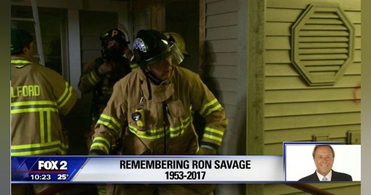 MI TV Station Remembers Colleague, Fallen Firefighter Ron Savage ...