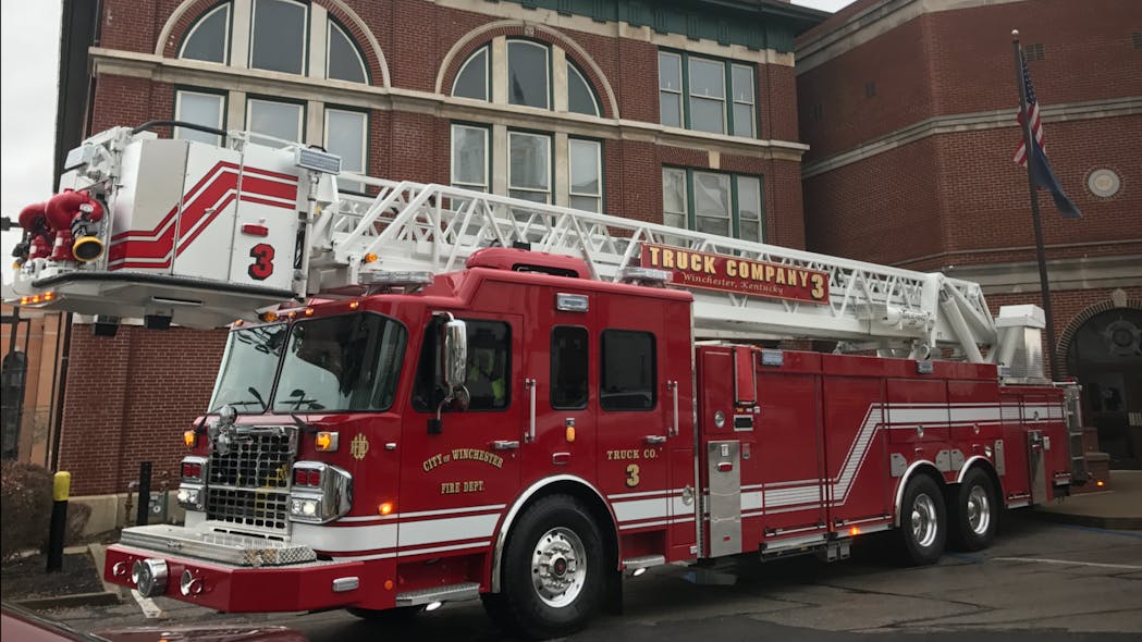 Winchester, KY, Gets 100Foot Platform Aerial Firehouse