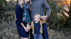 Former Flagstaff Interagency hotshot Joe Schmieder and his wife, Alyssa, and son, Joseph.