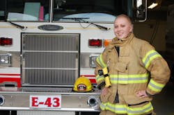 Whatcom County Fire District 7 firefighter Tiffany Moyes. Whatcom County Fire District 7 firefighter Tiffany Moyes.