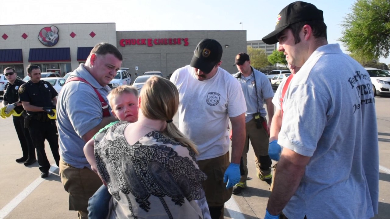 TX Firefighters Treat Two Pediatric Accident Shooting Victims
