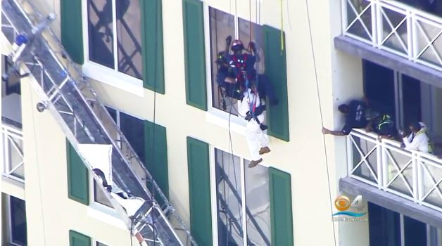 Painter Reunited with FL Firefighters who Rescued Him Firehouse