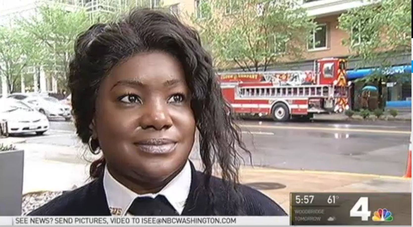 Washington D.C. firefighter Angelia Boddie got a chance Tuesday to thank the group of strangers who saved her life.