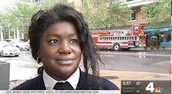 Washington D.C. firefighter Angelia Boddie got a chance Tuesday to thank the group of strangers who saved her life. Washington D.C. firefighter Angelia Boddie got a chance Tuesday to thank the group of strangers who saved her life.
