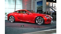 Lexus authorities state that the 2018 LC 500 utilizes the greatest percentage of high-strength and ultra-high-strength steel that Lexus has ever put in a vehicle. Photos by Ron Moore