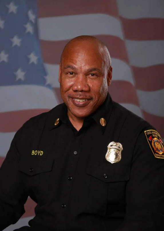 Los Angeles Battalion Chief Jerome Boyd.