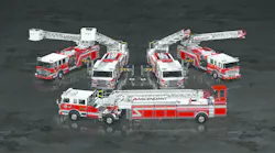 Pierce Manufacturing introduced four all-new Piece® Ascendant® aerial apparatus configurations, including a 107-foot single rear axle aerial ladder, a 107-foot tandem rear axle aerial ladder, a 107-foot tractor-drawn aerial, and a 110-foot single rear axle aerial platform.