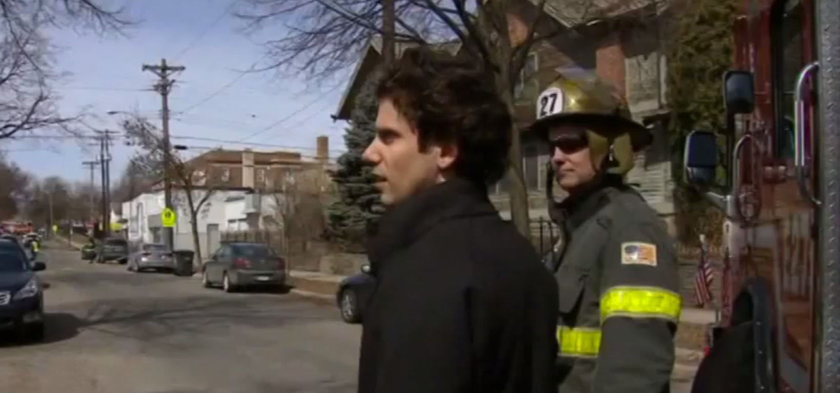 Prior to developing a nutrition program for the department, Chef Marshall O'Brien shadowed firefighters to get an understanding for the rigors of the job.