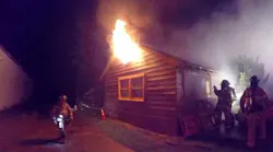 TX Crews Battle Stubborn House Fire