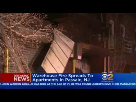 NJ Firefighters Battle Food Warehouse Fire