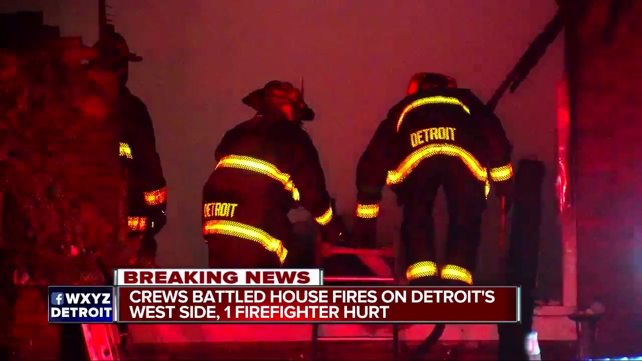 Detroit, MI, Firefighter Injured Battling House Fires - Firefighter ...