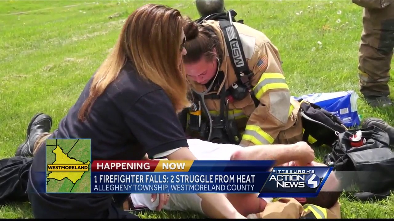 Three Firefighters Injured Battling PA House Fire - Firefighter Video ...