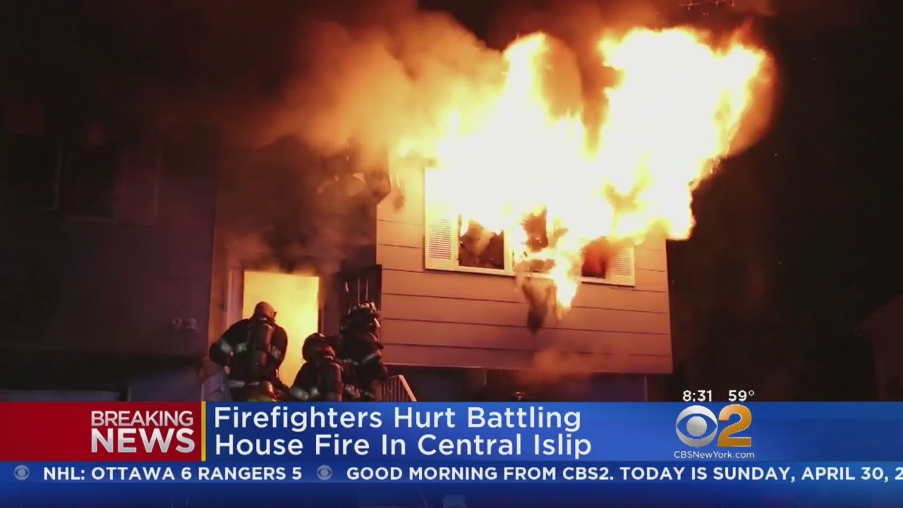 Two Firefighters Suffer Burns Battling NY House Fire