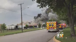 Fire Engulfs Dallas Plastics Warehouse
