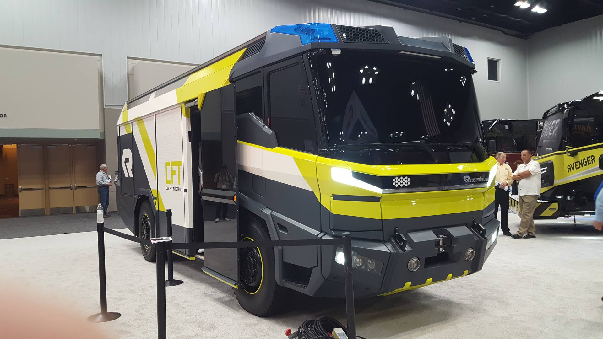 Rosenbauer's electric Concept Fire Truck (CFT).