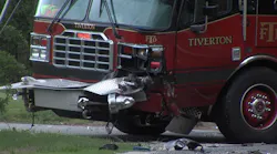 Officials say a woman who was seriously injured in a wreck with a Tiverton fire apparatus may have been driving under the influence.