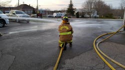Five full-time firefighters in Brampton, Ontario are facing union charges for &apos;double-hatting&apos; as volunteers in the nearby community of Caledon.