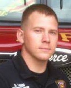 San Antonio firefighter Scott Deem, a six-year veteran of the department, was killed Thursday night during a massive strip mall fire on the city's northwest side. San Antonio firefighter Scott Deem, a six-year veteran of the department, was killed Thursday night during a massive strip mall fire on the city's northwest side.