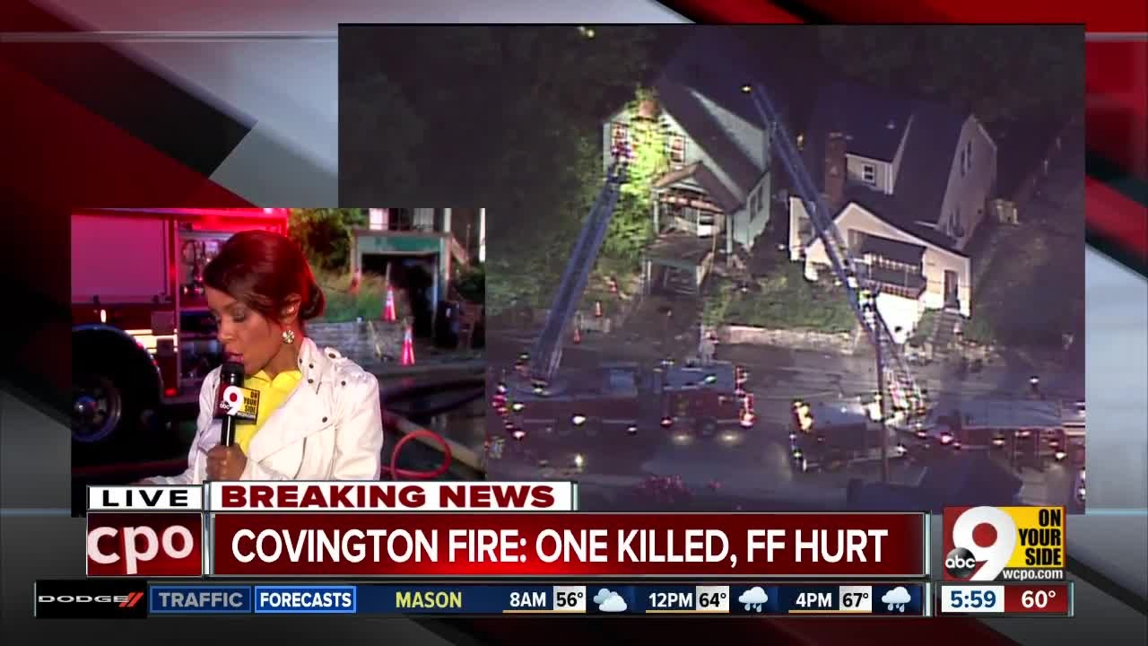 1 dead, firefighter injured in Covington house fire on Madison Avenue