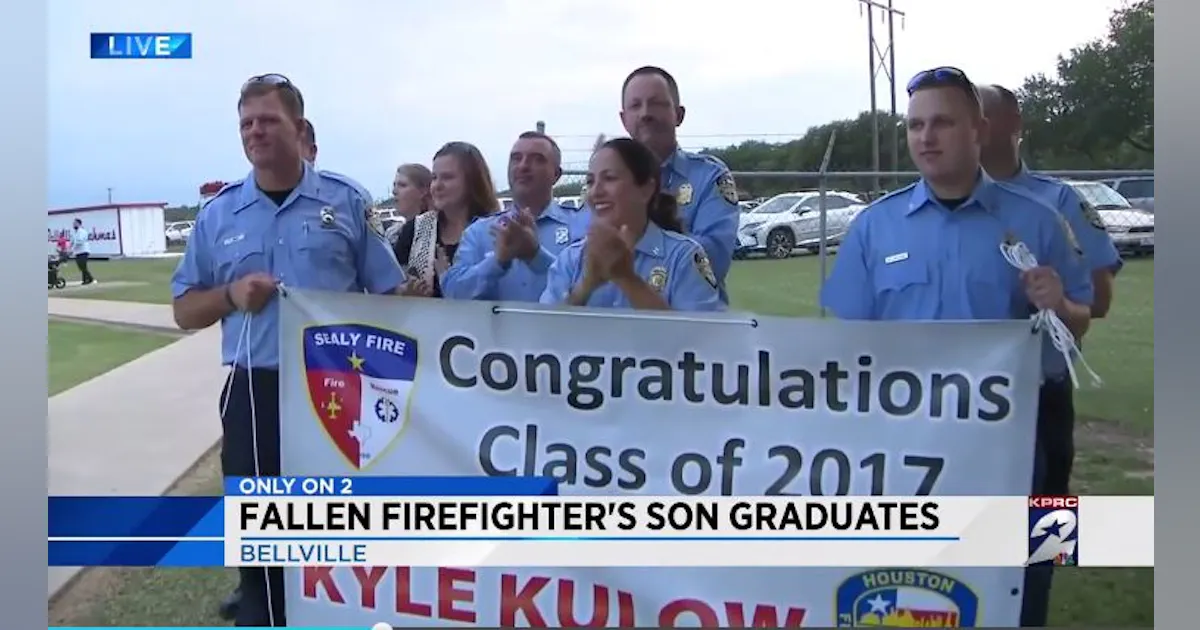 Houston Crew Celebrates Graduation of Fallen Firefighter's Son ...