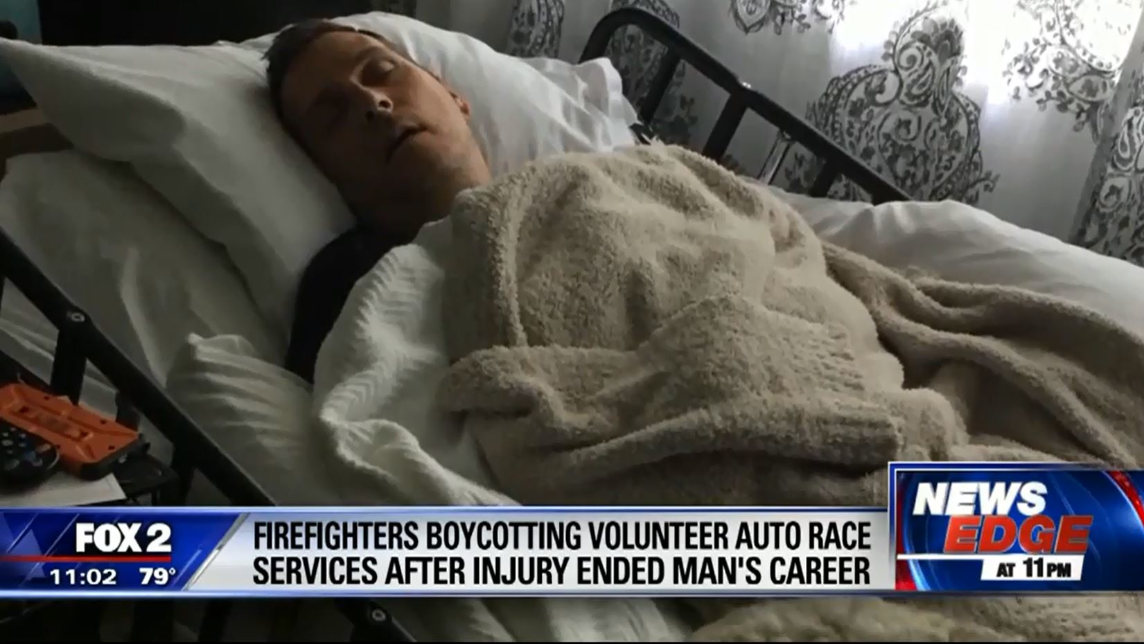 Joel Barthlow's career as a first responder ended when he was injured at the 2015 Detroit Grand Prix, and local firefighters are planning to boycott volunteering at this year's race if coverage for possible injuries isn't offered by race organizers.