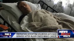 Joel Barthlow&apos;s career as a first responder ended when he was injured at the 2015 Detroit Grand Prix, and local firefighters are planning to boycott volunteering at this year&apos;s race if coverage for possible injuries isn&apos;t offered by race organizers.
