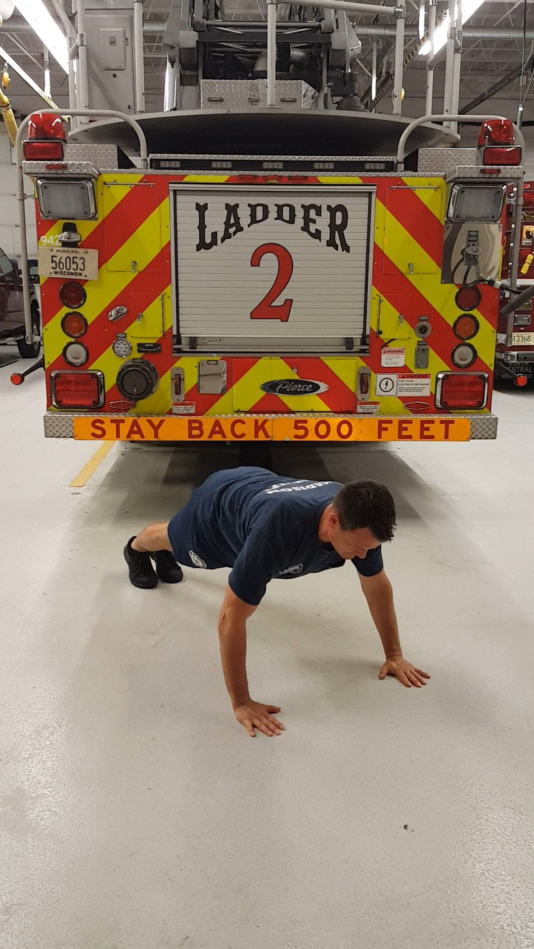 Spidermans: Start in the push-up position, then step forward with your left foot and place it outside of your left hand.