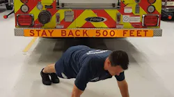 Spidermans: Start in the push-up position, then step forward with your left foot and place it outside of your left hand.