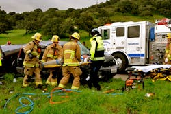 'Dominating the pin-in' is a systematic approach to performing a vehicle extrication with the victim in mind. 'Dominating the pin-in' is a systematic approach to performing a vehicle extrication with the victim in mind.