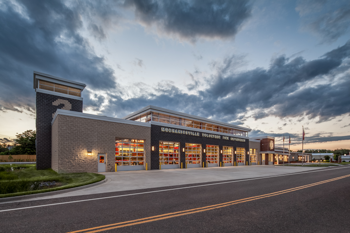 Outside The Town Fire Station Fire Station Overhead Garage Door Overhead Garage
