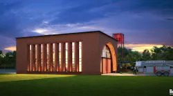 Nine vertical windows will face the Charleston 9 memorial site where visitors can see the fire apparatus and the future while reflecting on the losses of the Charleston Fire Department.