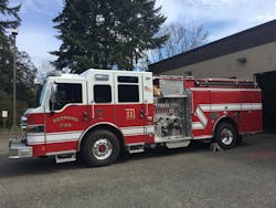Pierce Manufacturing announced that two Pierce&circledR; Velocity pumpers and a Pierce 100-foot aerial platform apparatus are now in service with the Redmond Fire Department located in Redmond, Wash. Redmond Fire Department&rsquo;s fleet is now 100% Pierce apparatus.