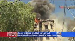 Six-Alarm Fire Damages Several Buildings in MA