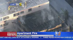 Los Angeles FFs Battle Blaze at Construction Site
