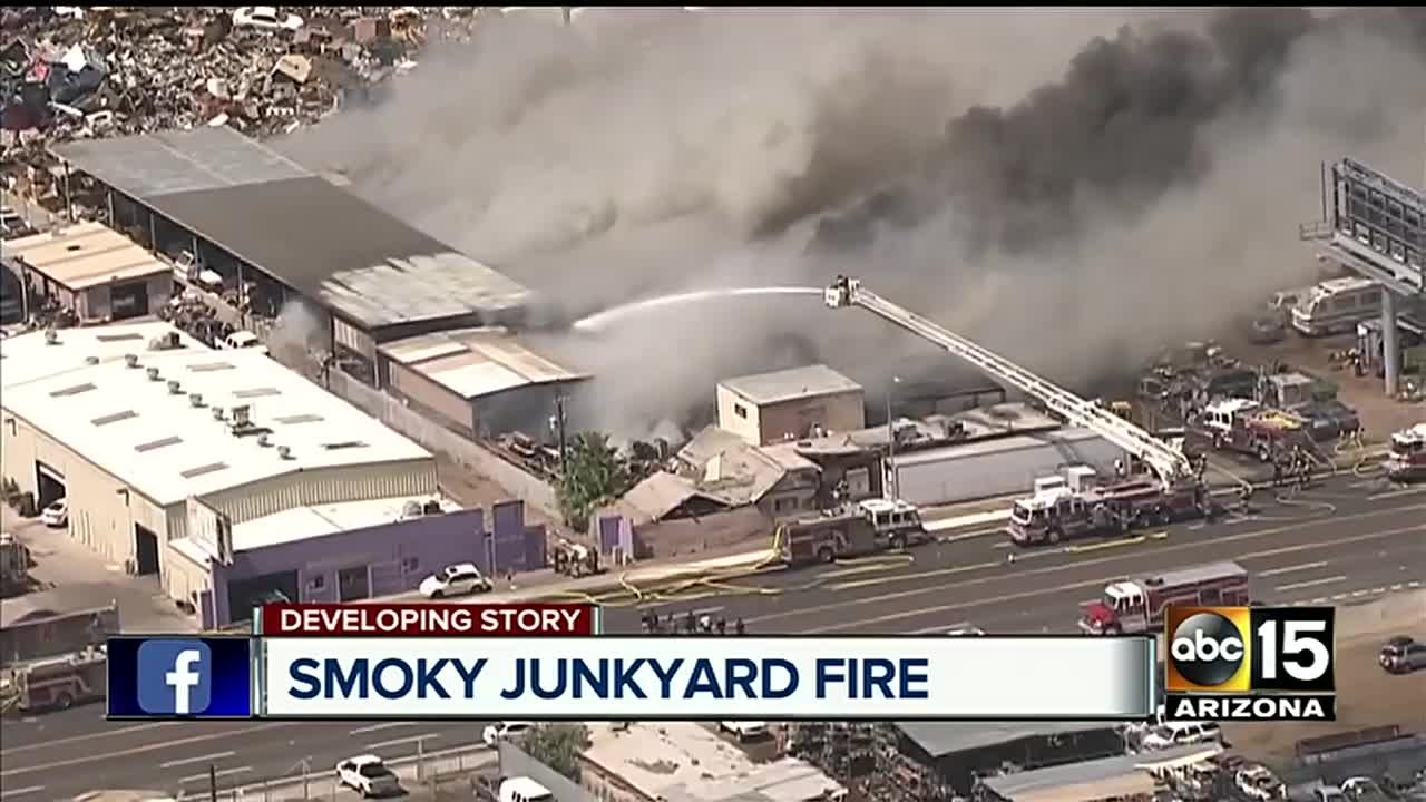 AZ Junkyard Fire Sends FF Recruit to Hospital