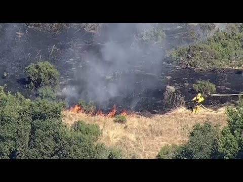 Raw Video Shows Incredible View of CA Brush Fire