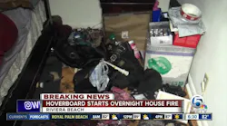 Charging Hoverboard Sparks Fire, Displaces FL Family
