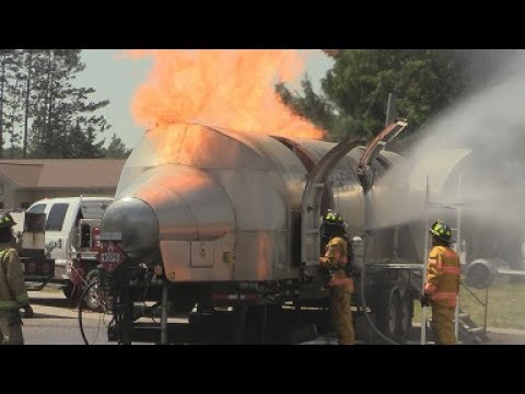 MN Firefighters Train for Plane Crash Rescues