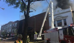 Nearly 150 firefighters battled a massive fire that consumed a furniture store Thursday morning in the Logan Square neighborhood on the city's Northwest Side. Nearly 150 firefighters battled a massive fire that consumed a furniture store Thursday morning in the Logan Square neighborhood on the city's Northwest Side.