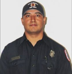 Roswell firefighter Carlos Garcia was off-duty when he helped rescue two men trapped in a burning truck.