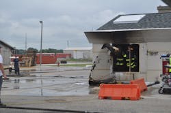 Strenuous physical work in heavy, insulating firefighting PPE—the type of work performed during overhaul—can result in significantly increased core temperatures. Strenuous physical work in heavy, insulating firefighting PPE—the type of work performed during overhaul—can result in significantly increased core temperatures.