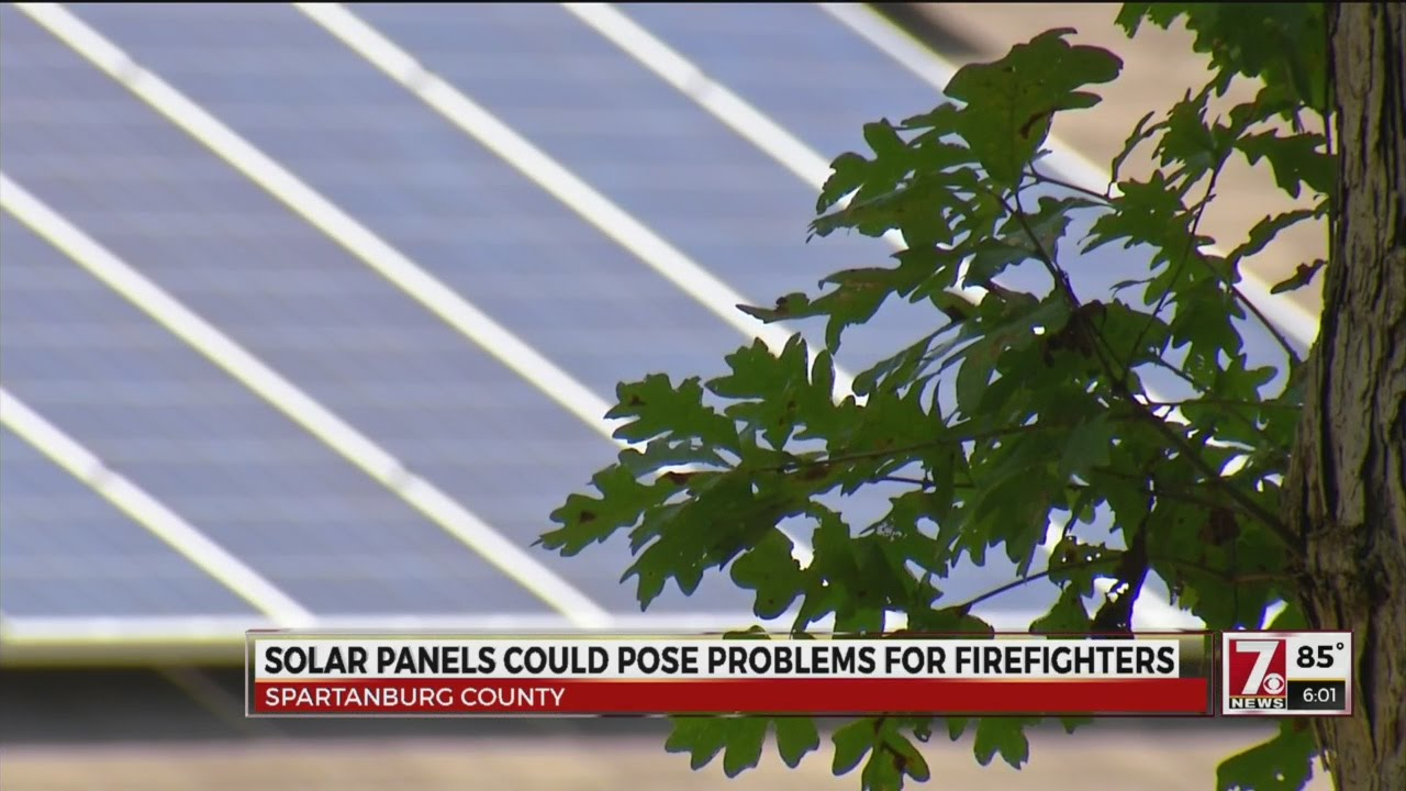 SC Firefighters Adjusting Tactics over Solar Panels