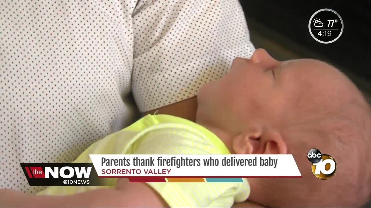 Parents Thank San Diego FFs Who Delivered Baby