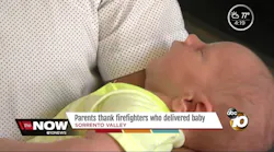 Parents Thank San Diego FFs Who Delivered Baby