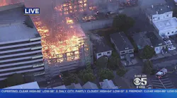 Oakland FFs Battling Massive Construction Blaze