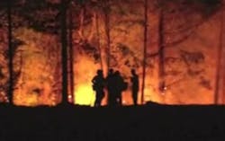 An unidentified 19-year-old firefighter in Missoula, MT, was killed Wednesday while fighting a wildfire in the Lolo National Forest.