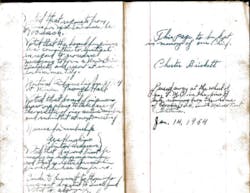 Handwritten notes from 1954 provided all the proof two New Hampshire firefighters needed to establish that Winnisquam Fire Chief Chester Brickett had died in the line of duty that year. Handwritten notes from 1954 provided all the proof two New Hampshire firefighters needed to establish that Winnisquam Fire Chief Chester Brickett had died in the line of duty that year.