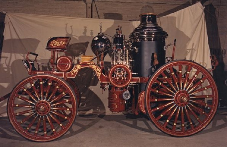 An 1893 American LaFrance engine housed by San Francisco's Guardians of the City Museum, which is asking the city to find a permanent home for 32 pieces of antique firefighting apparatus.