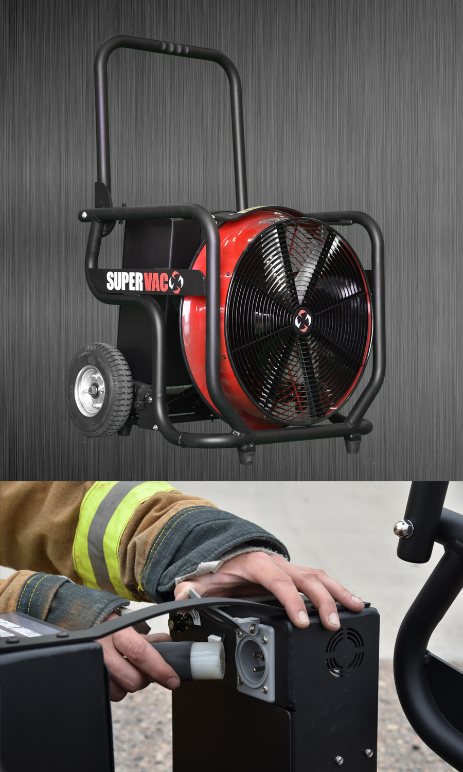 Product Of The Day: Super Vac -- V18-B Battery Powered PPV Fan | Firehouse