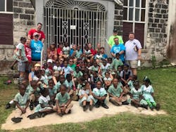 The mission group and locals from Grange, Jamaica. The mission group and locals from Grange, Jamaica.